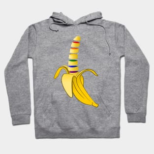 Gay Pride Pop Art Banana Hoodie